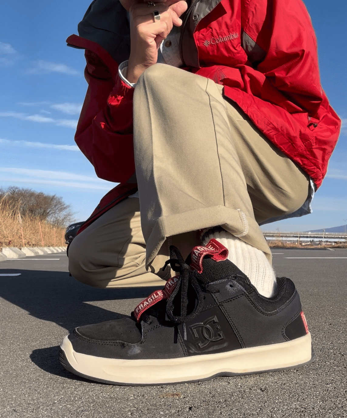 25.5㎝ DC METRIC S 黒 赤 スケシュー 新品 25.5㎝ DC METRIC S 黒 赤 スケシュー 新品（DC Shoes