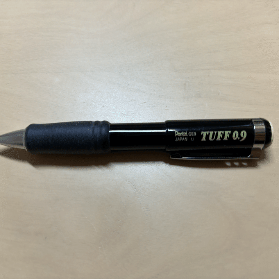 ガシガシ使えるシャーペン。ぺんてる『タフ（TUFF）』を1年間使った