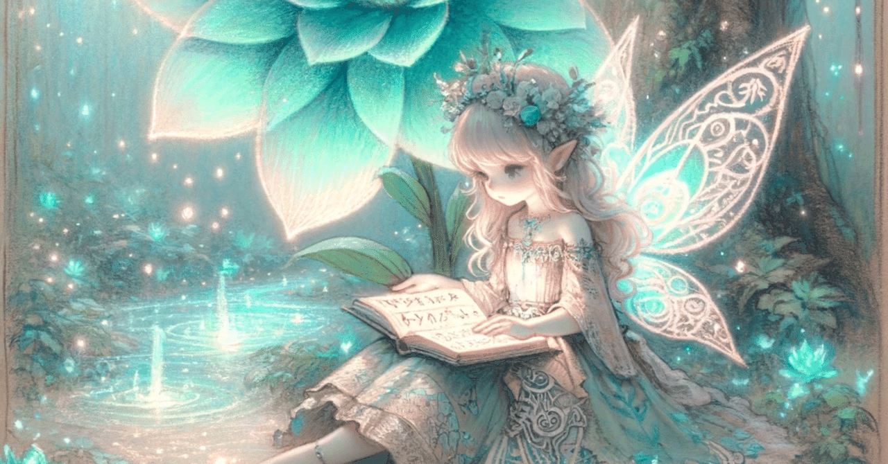 PS A fairy dreaming in the forest 夢を見る妖精 Free share＊プロンプト】森の妖精｜psychedelicKUMA