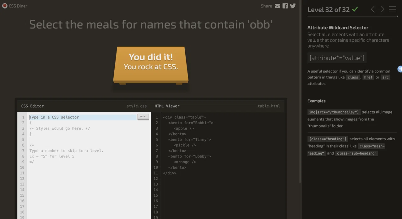 CSSが最高に苦手なのだけど、これは楽しんだ😁 https://flukeout.github.io/｜kamimi｜書くのがスキ 🏻