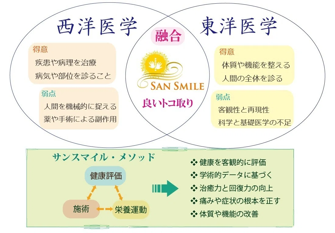 東洋医学と西洋医学〔図解〕｜にんげんだもの。