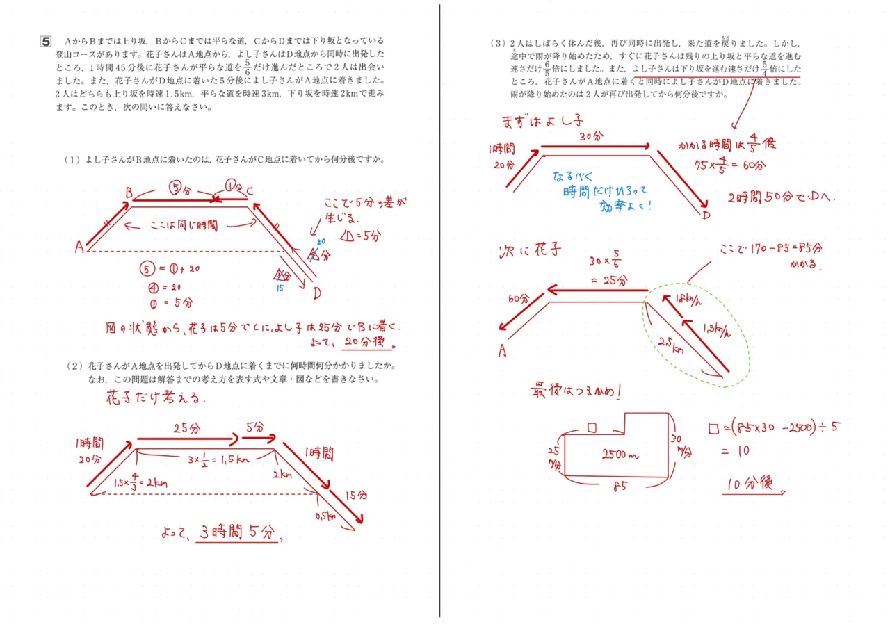 2024 洗足学園中 算数｜うえたけ