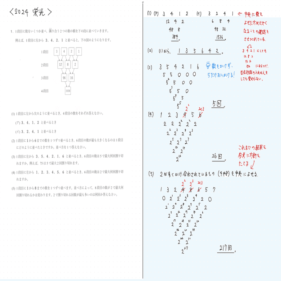 2024 栄光学園中 算数｜うえたけ