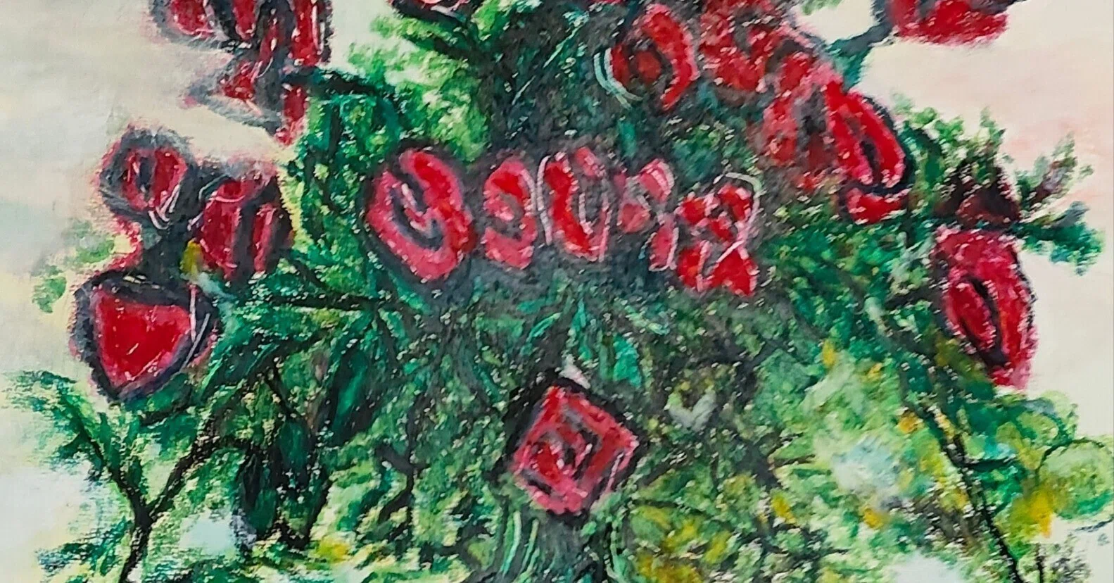 学芸美術 画家の心 第44回「梅原龍三郎 黒薔薇 1940年作」｜黒川