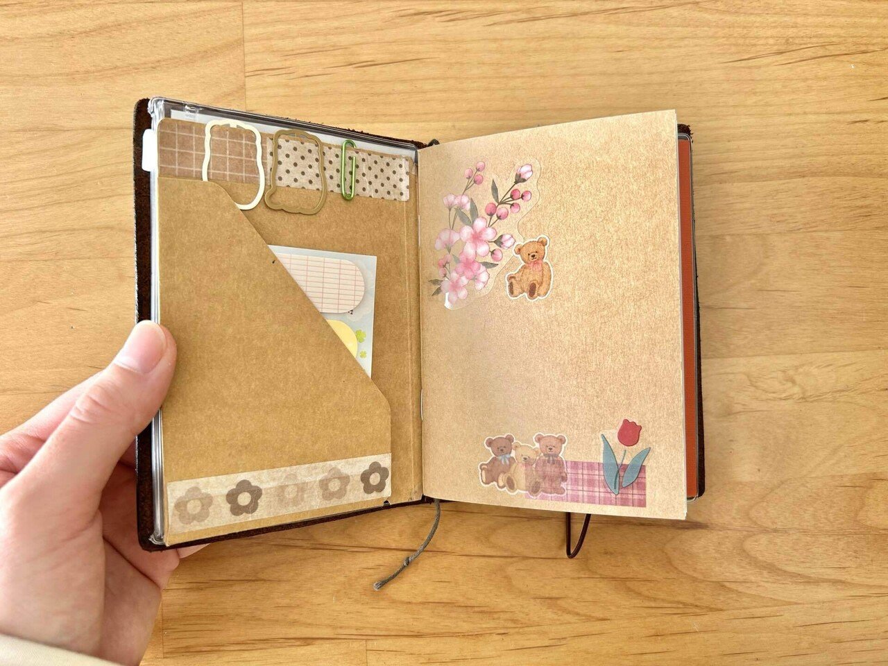 開封後未使用☆トラベラーズノート パスポートサイズ キャメル ＋