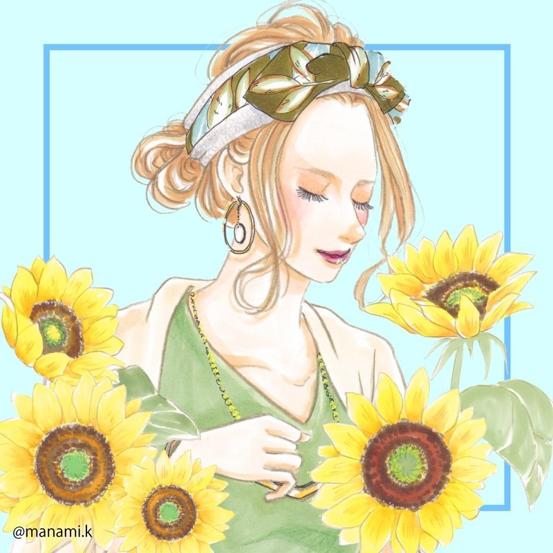 やっと来た夏 女性イラスト描きました Manami Koiso Note やっと来た夏 女性イラスト描きました Manami Koiso Note