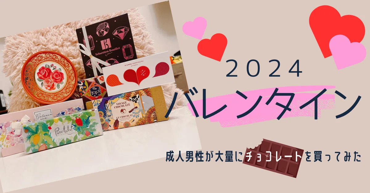 バレンタイン】成人男性が大量にチョコレートを買ってみた【2024 