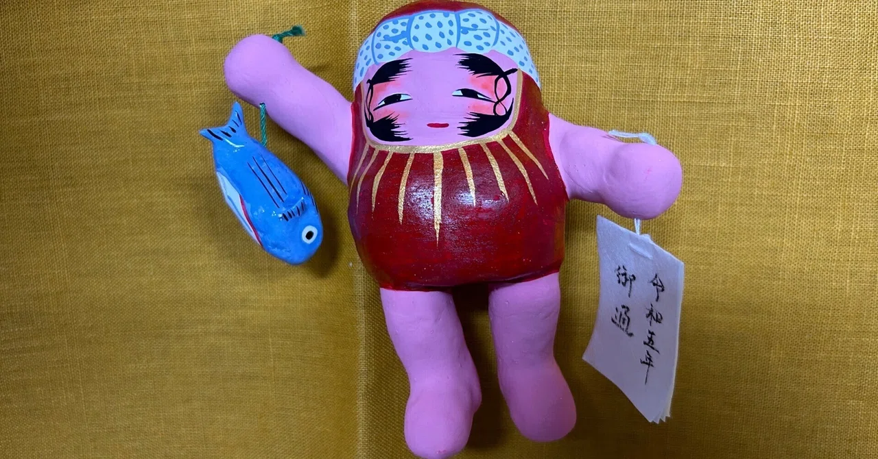 【郷土玩具】琉球張子　天狗面と天使 持ってる郷土玩具をゆるく紹介する回（予想外の展開あり）｜地図屋栄吉