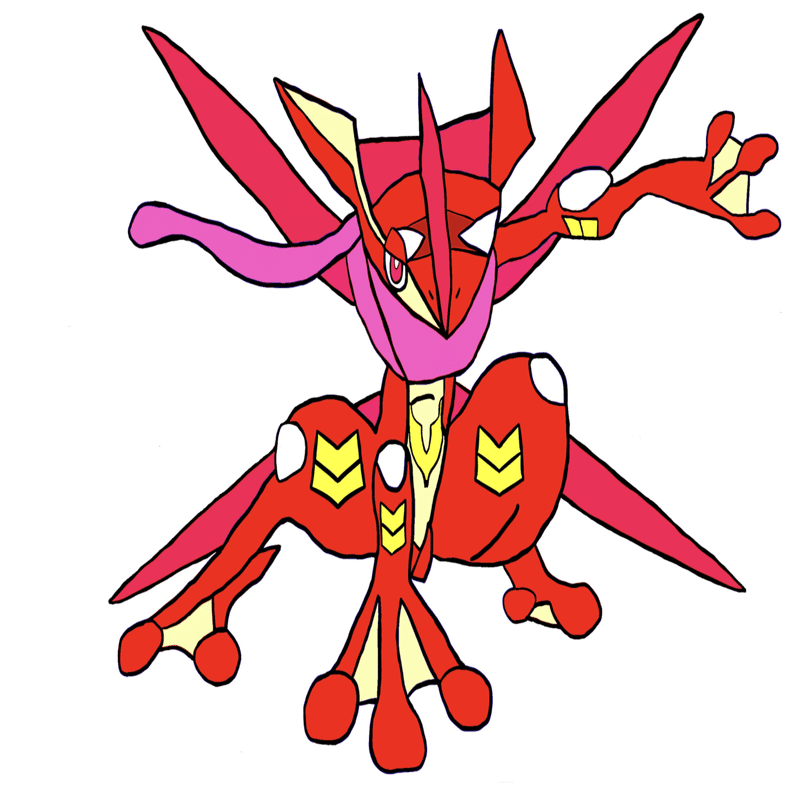 ゲッコウガのイラスト｜馬場貴也