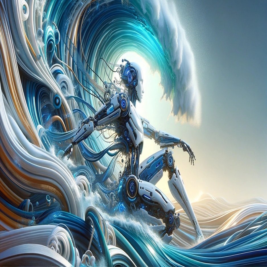 AI北斎の「神奈川沖浪裏」｜西田親生