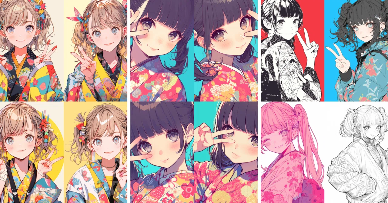 【女型】絵　Midjourney　写真プリント  額装可能 AIアート AIイラスト】Midjourney（ミッドジャーニー）で「カワイイ女の子」を