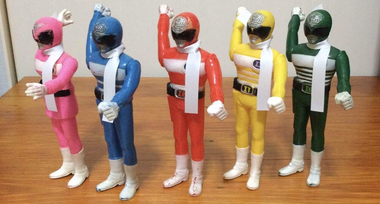 電子戦隊デンジマン ソフビ人形｜自由なダム・ガン