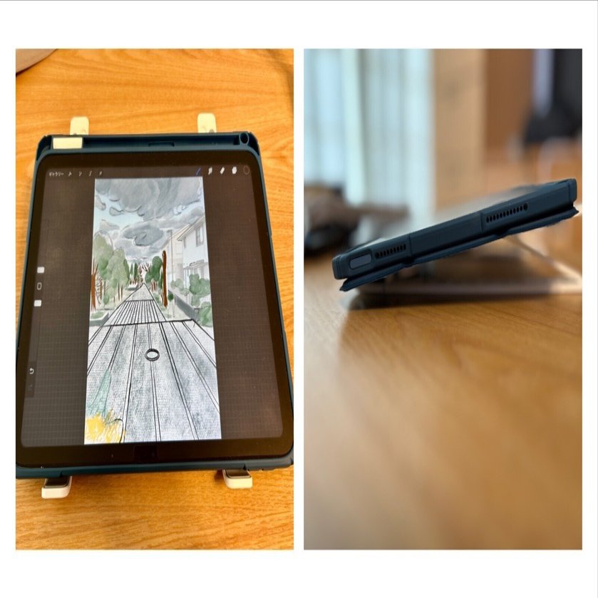 お絵描き用iPadスタンド：サンワダイレクト【週末スケッチ倶楽部
