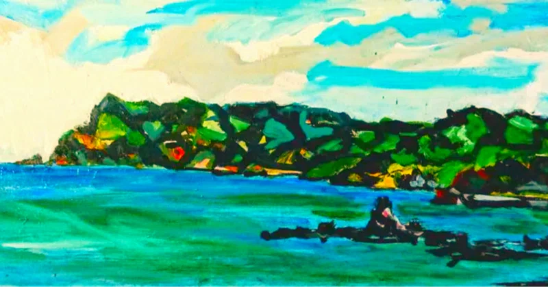 絵画 市村 司 桜島