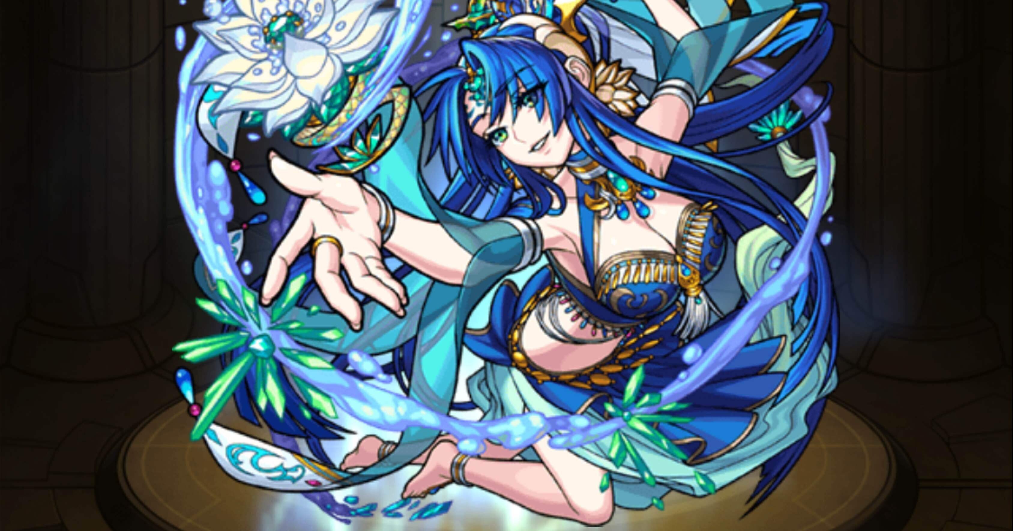 モンスターストライク展 複製原画 lack 純美なる水精の女王 テキーラ