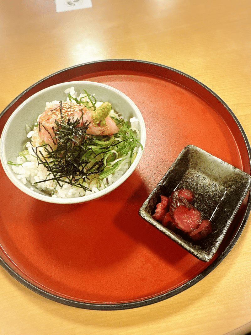 銭湯で食べたネギトロ丼