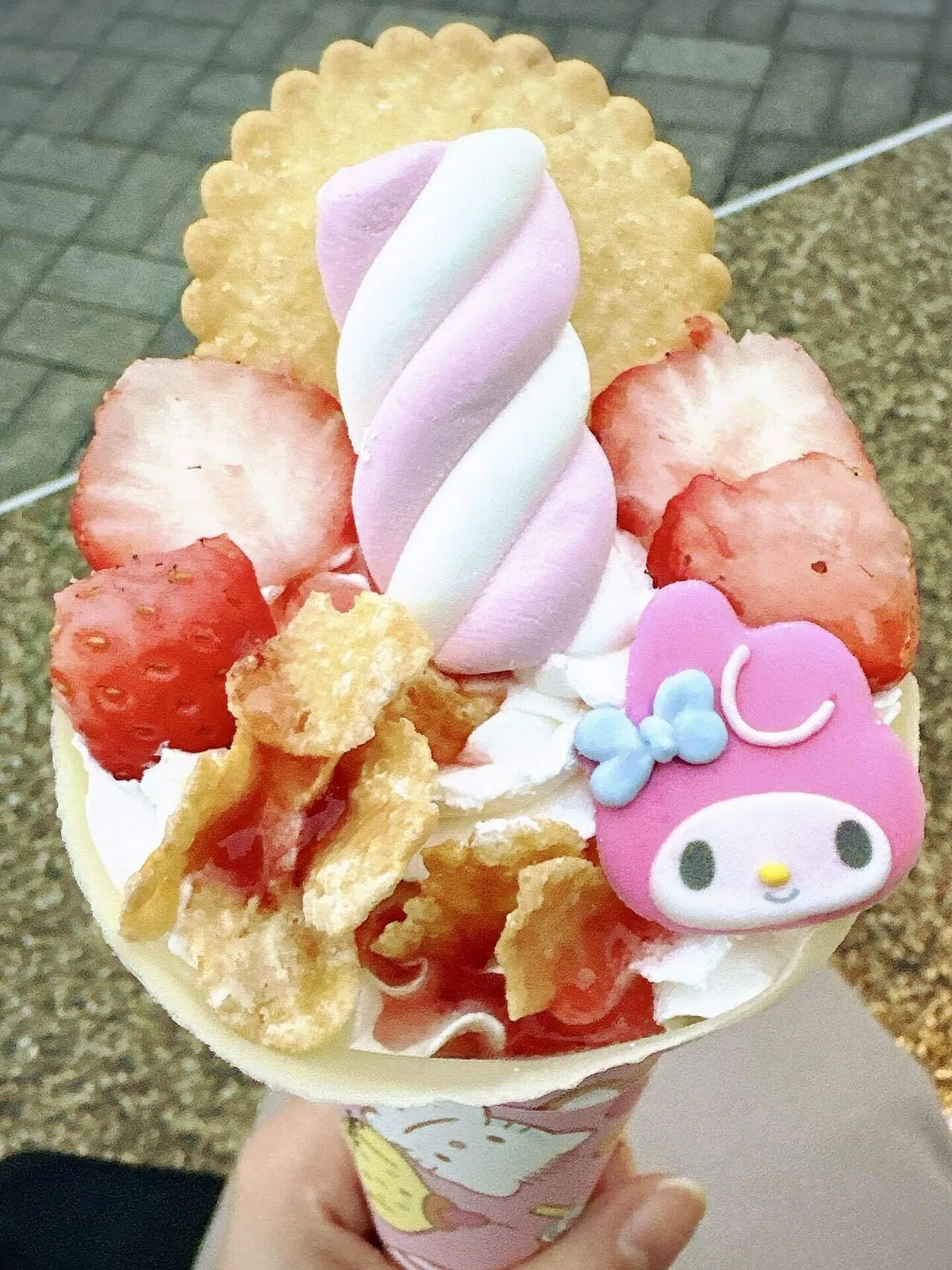 マイメロちゃんクレープ