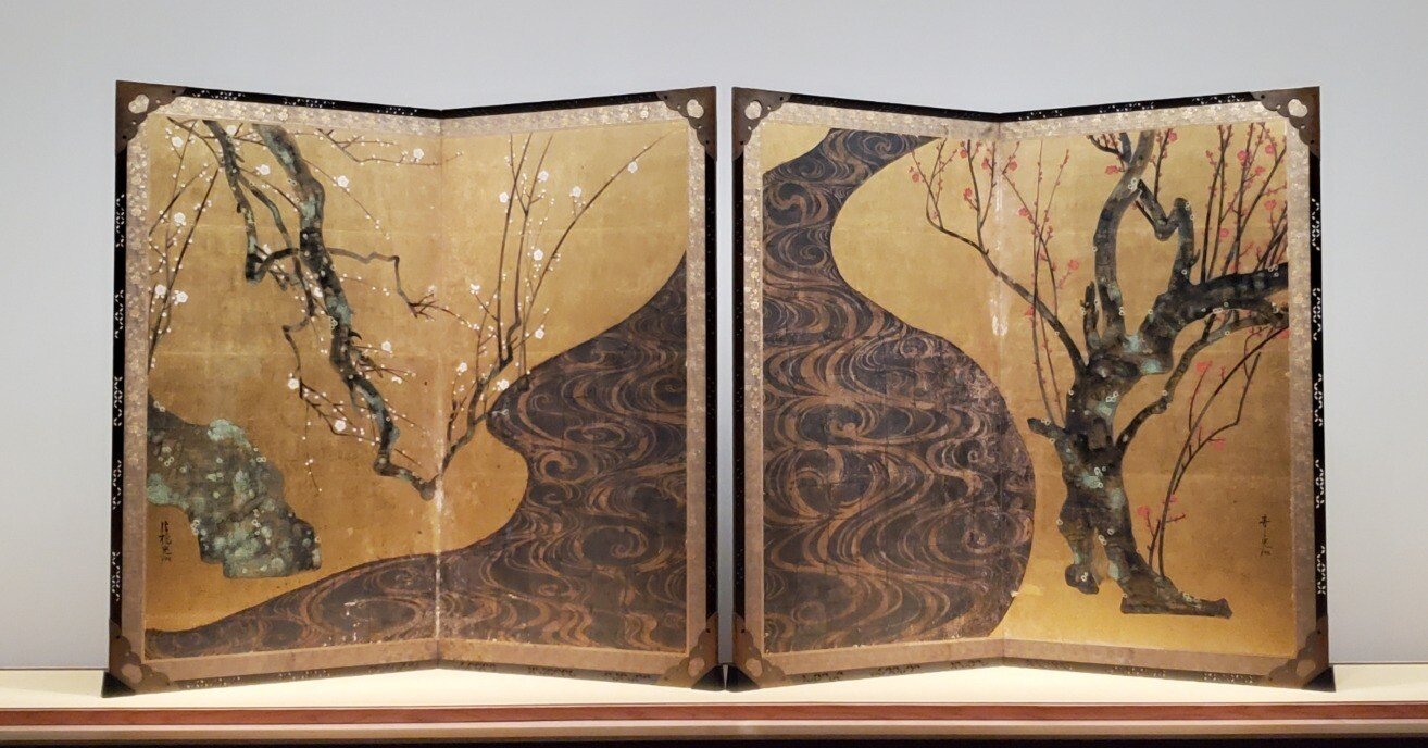 尾形光琳の紅白梅図屏風 #41｜iogimachi
