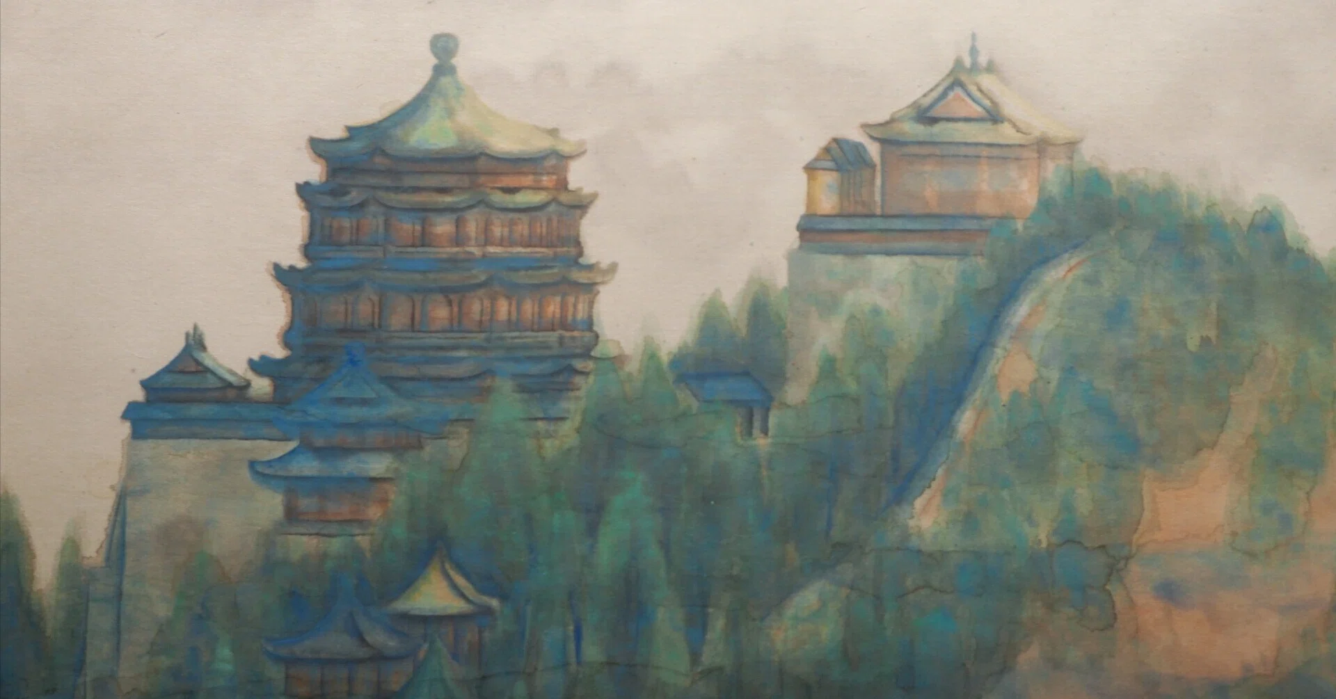 日本人の海外志向が強かった時代に、前田青邨が描いた中国…《燕山之巻