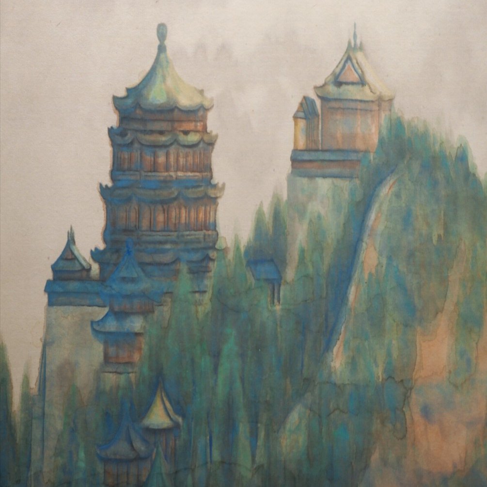 日本人の海外志向が強かった時代に、前田青邨が描いた中国…《燕山之巻