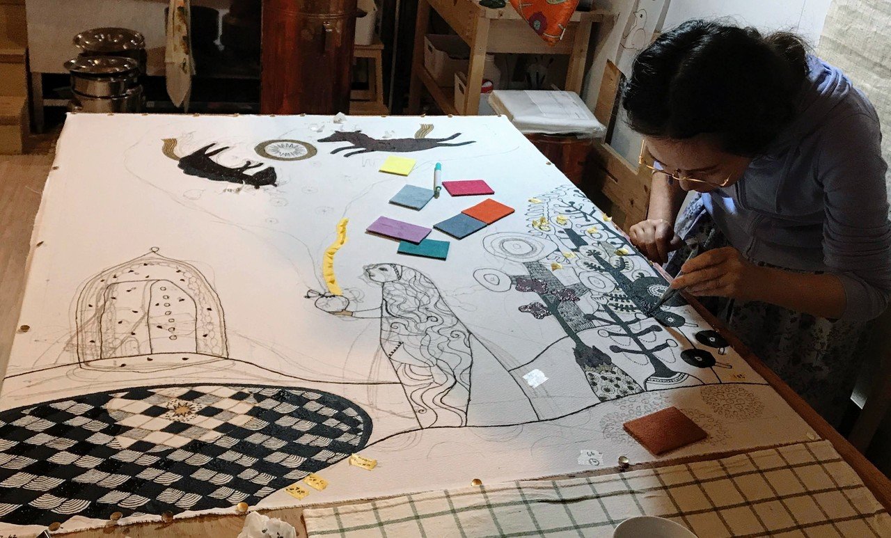 筒描き」という染色技法｜Ka10