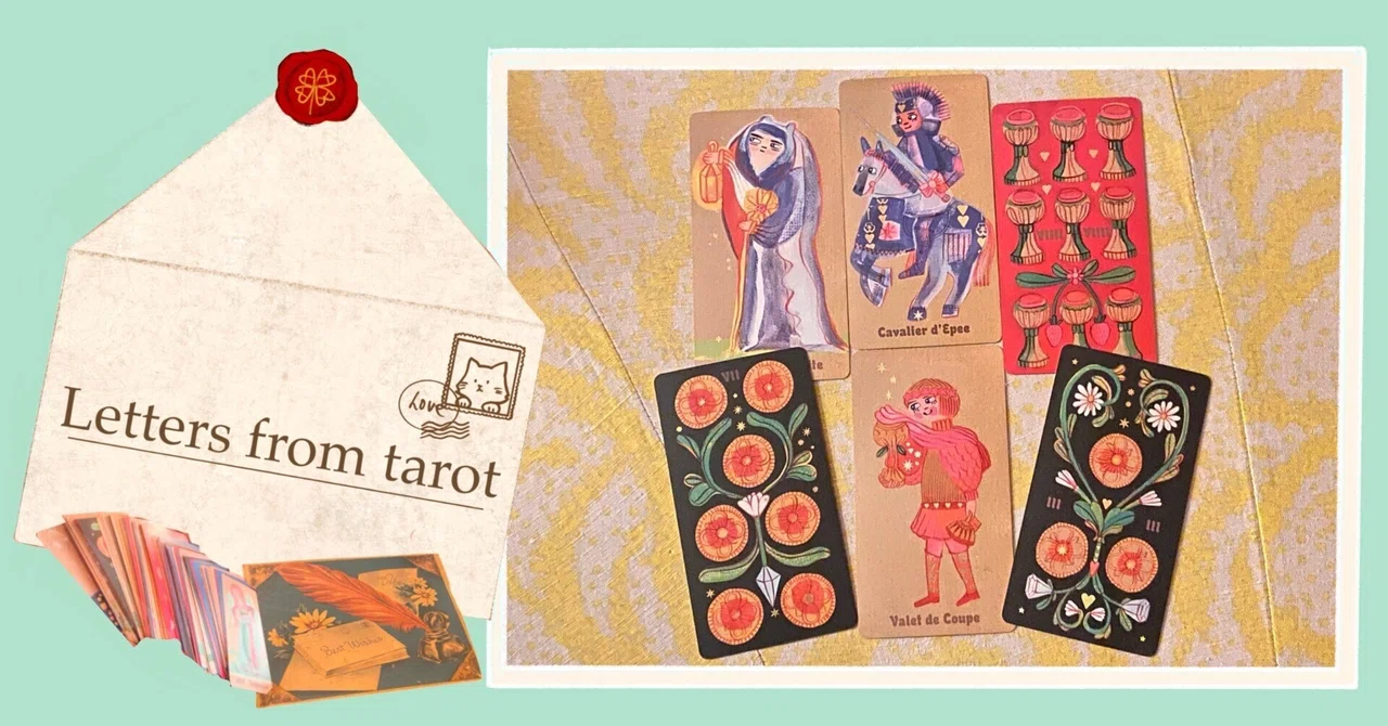 Letters from tarot.タロットからの手紙・・・スミレ （note ver.)｜Mew