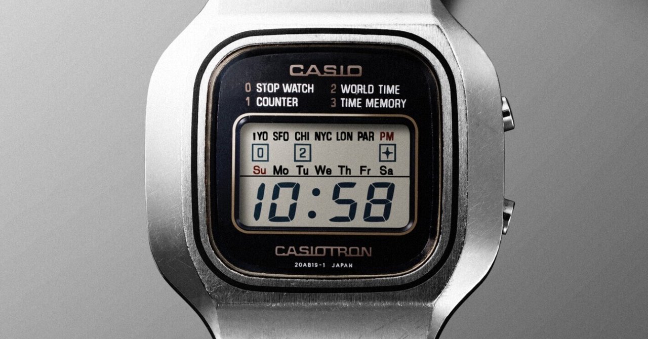 カシオの「オモシロ時計」物語 Vol.1 : 1976年発売「カシオトロン X-1 カシオの「オモシロ時計」物語 Vol.1 : 1976年発売「カシオトロン X-1