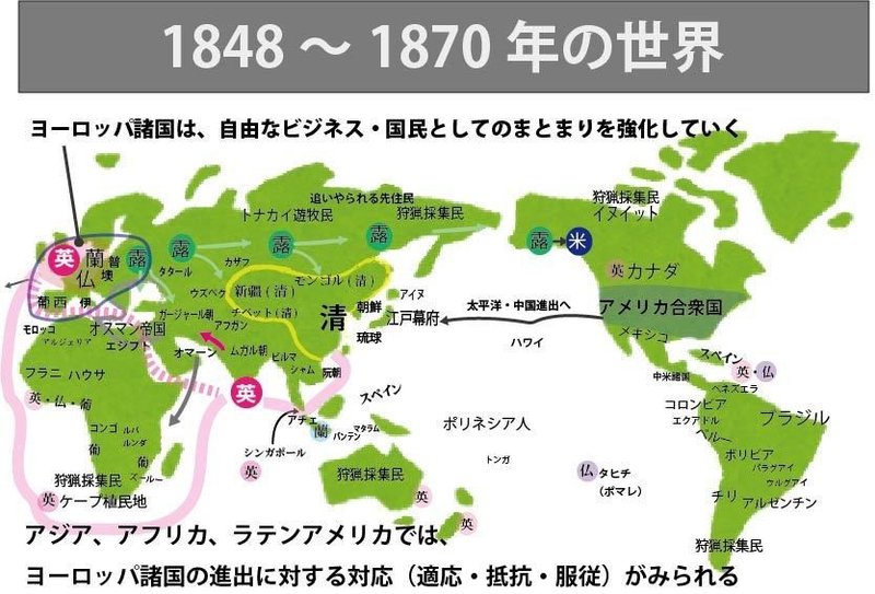 図解 ゼロからはじめる世界史のまとめ 1848年 1870年の世界 上 みんなの世界史 Note