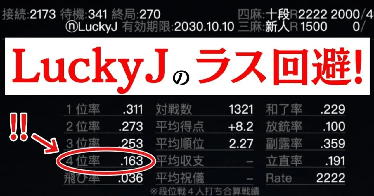 ほとばしる衝撃】「最強AI」LuckyJが「ラス回避」争いをしている牌譜を