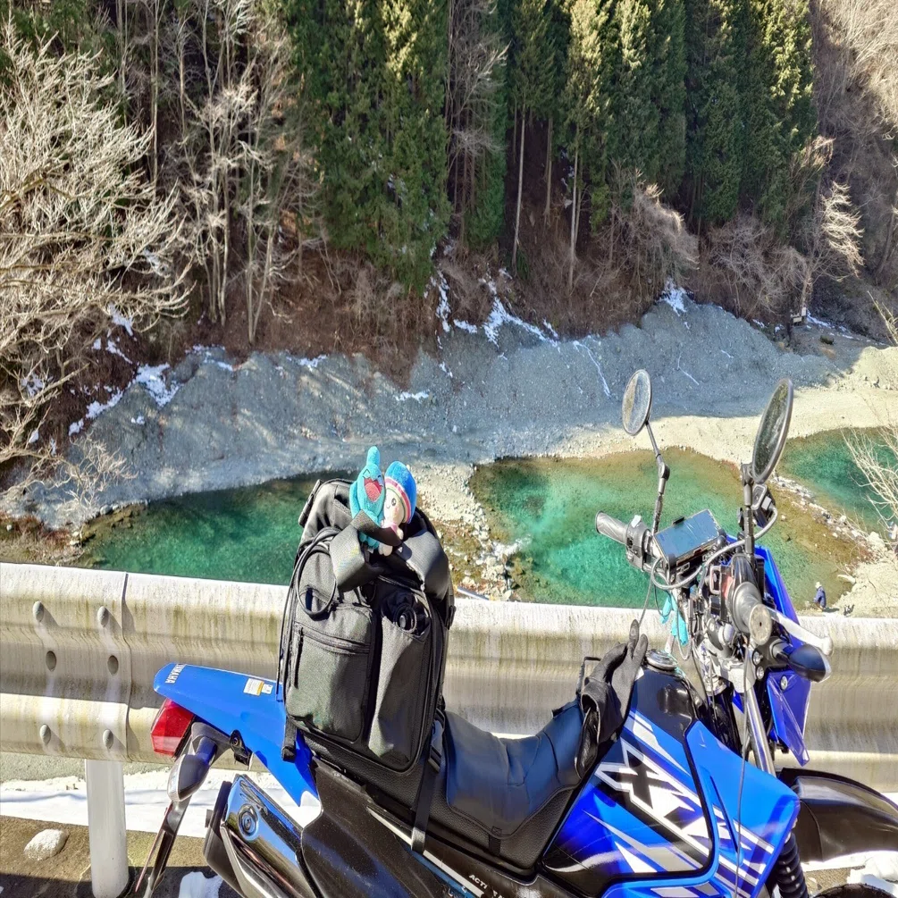 神ノ川林道、釜立林道、リチウムバッテリー交換】xtz125 yamaha 2022年