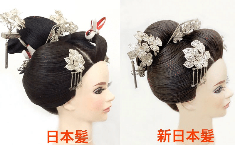 伝統的日本髪DD 日本髪』と『新日本髪』の違い｜地毛結い日本髪 nihongami