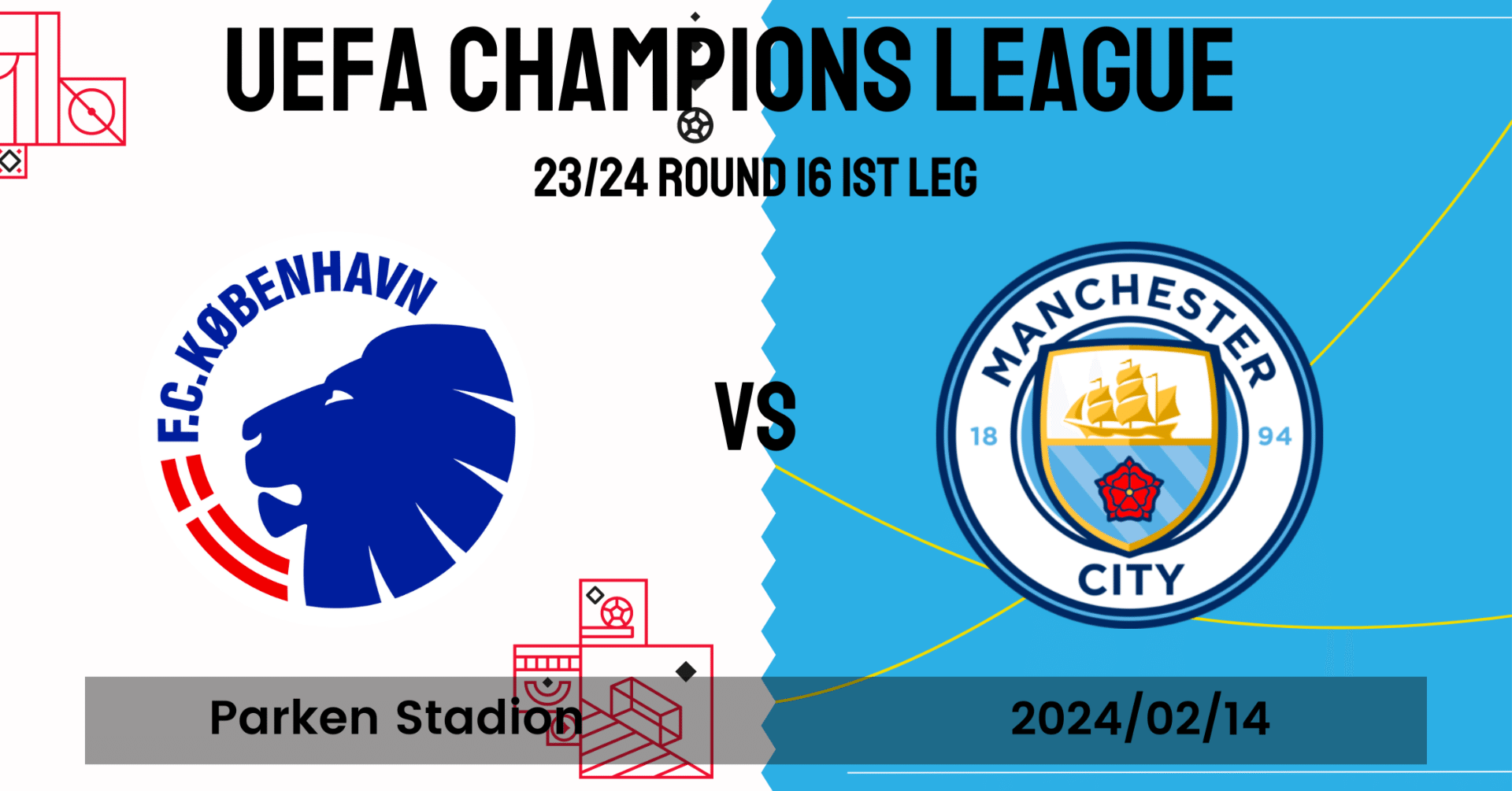 CL仕様の戦い】｜FCコペンハーゲン×マンチェスター・シティ｜マッチ