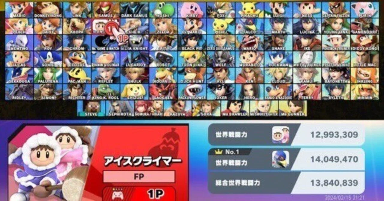 スマブラSP】全キャラVIPTier表、感想｜とあらず