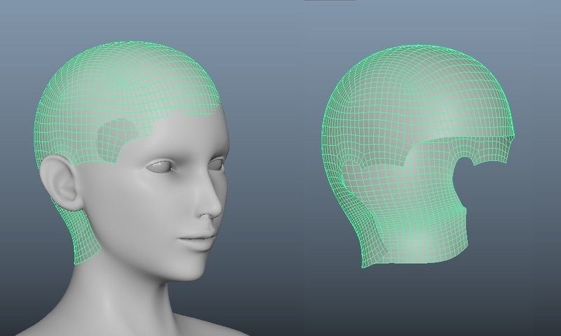 3dcg ゲームに使えるキャラクターモデルの作り方 その2 髪の毛について Ryo117 R117 3d Note 3dcg ゲームに使えるキャラクターモデルの作り方 その2 髪の毛について Ryo117 R117 3d Note