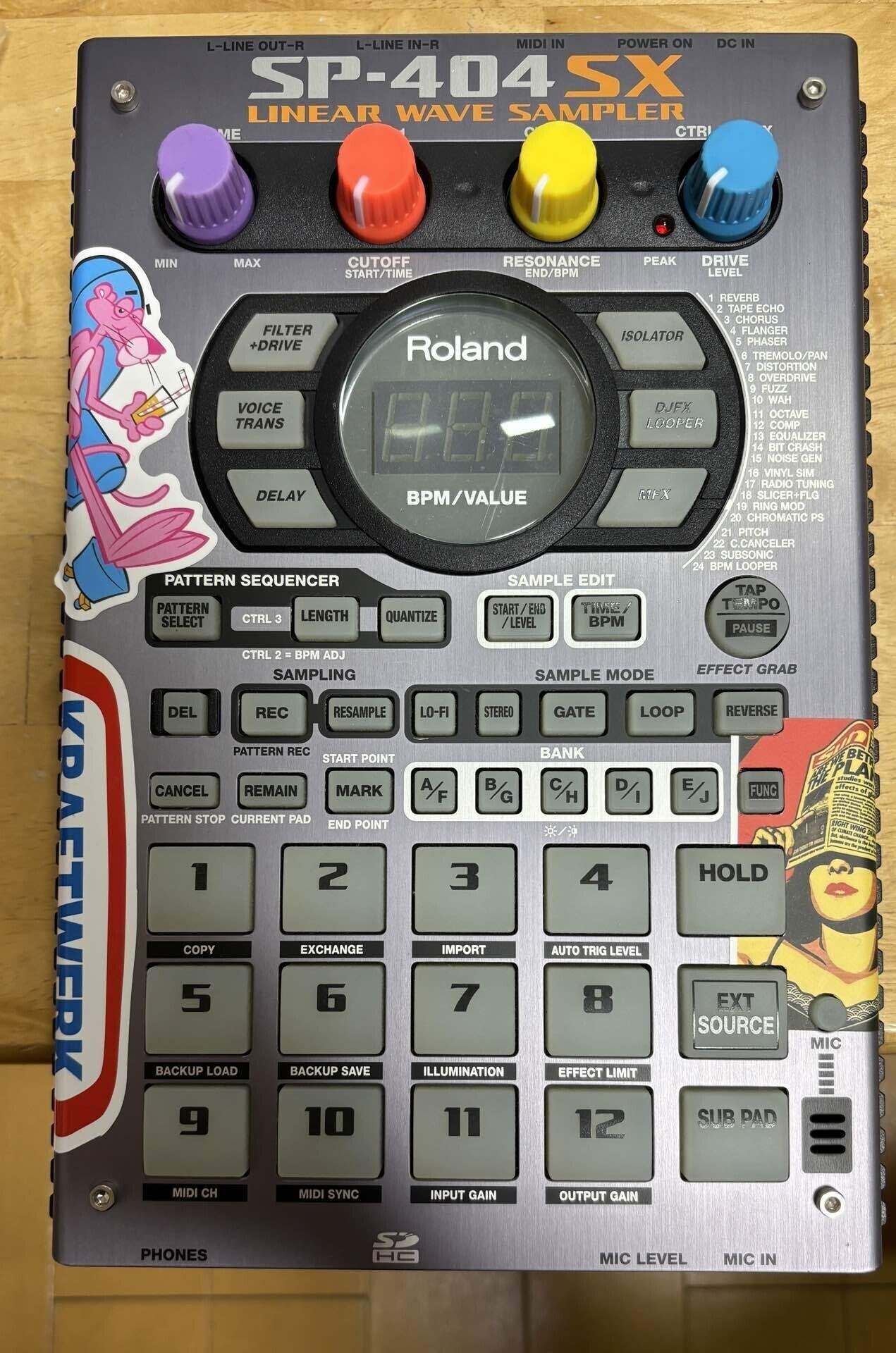 SP404SX 付属品完備 SP-404SXのツマミを交換した話｜makoto