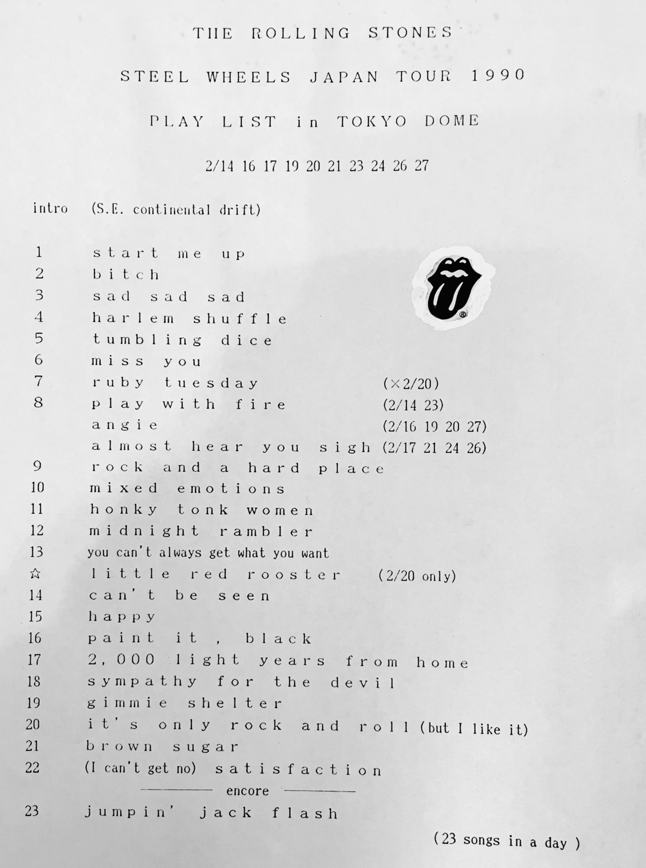 ローリング・ストーンズ初来日（1990）の思い出｜naoto_motonaga（福岡