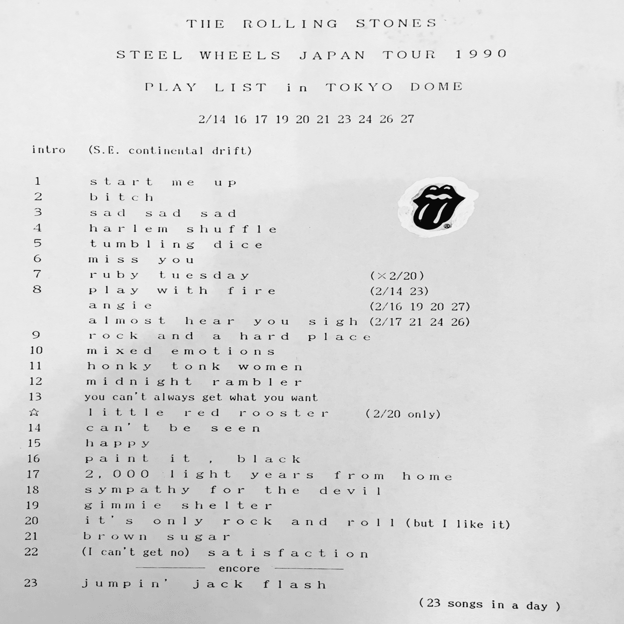 ローリング・ストーンズ初来日（1990）の思い出｜naoto_motonaga（福岡