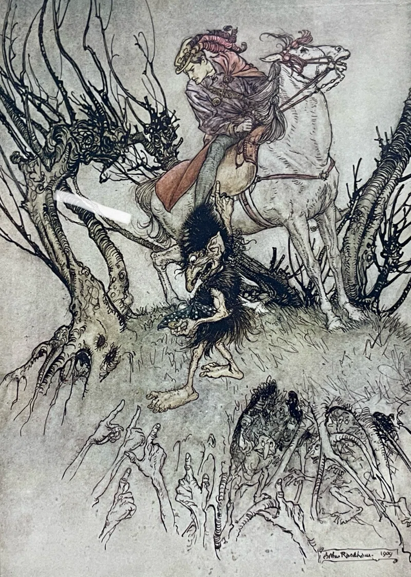 アーサー・ラッカムの挿絵世界｜ ウンディーネ｜Shelk🦋