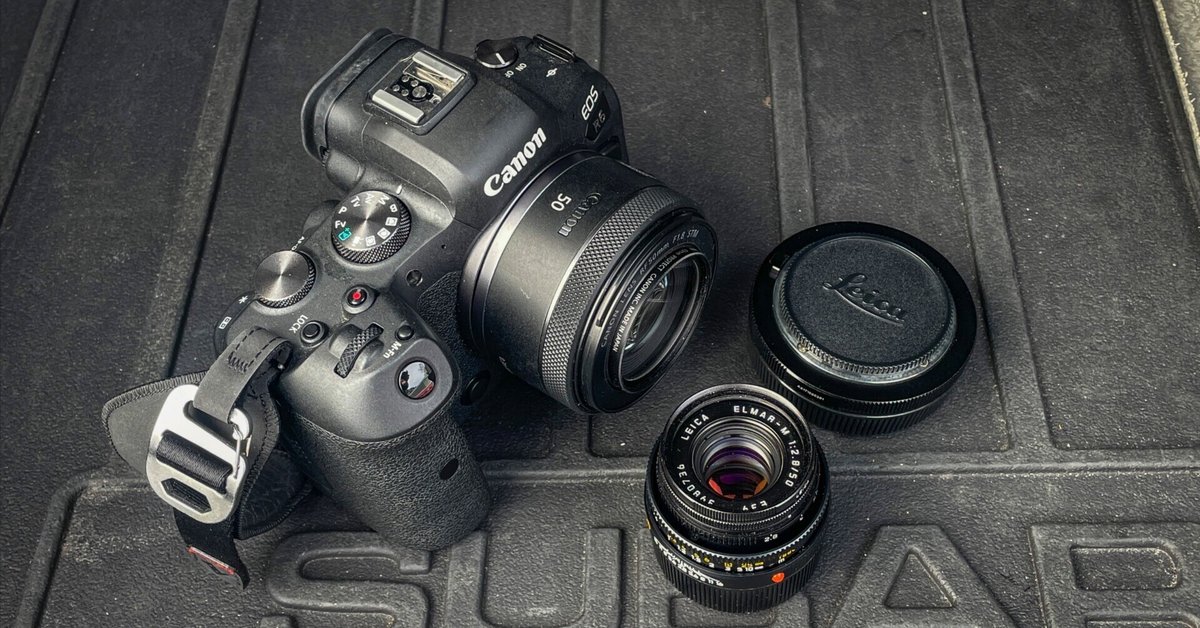 EOS R6で、RF 50mm F1.8 STM と Elmar-M 50mm F2.8の撮り比べ