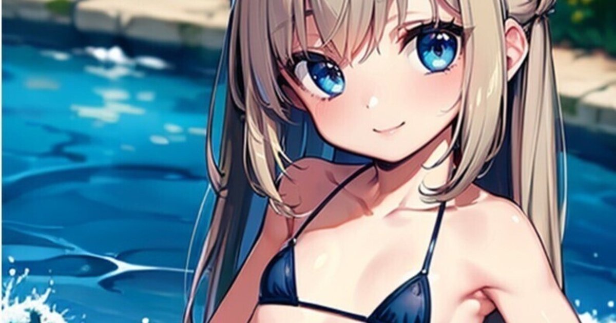 二次元 水着 貧乳