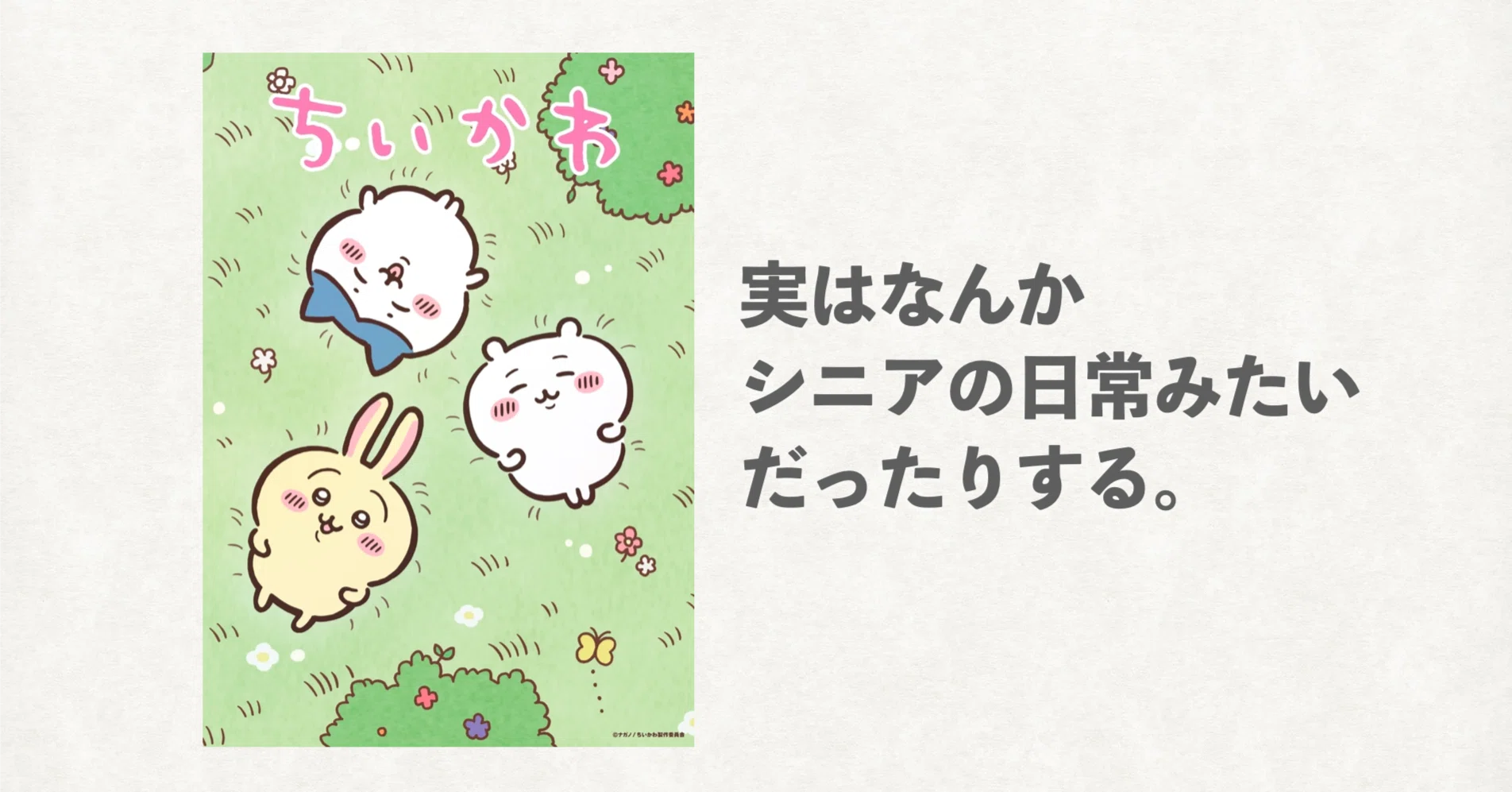 ちいかわ」がおじさんのこころに届くまで3年かかりました。｜サトウ