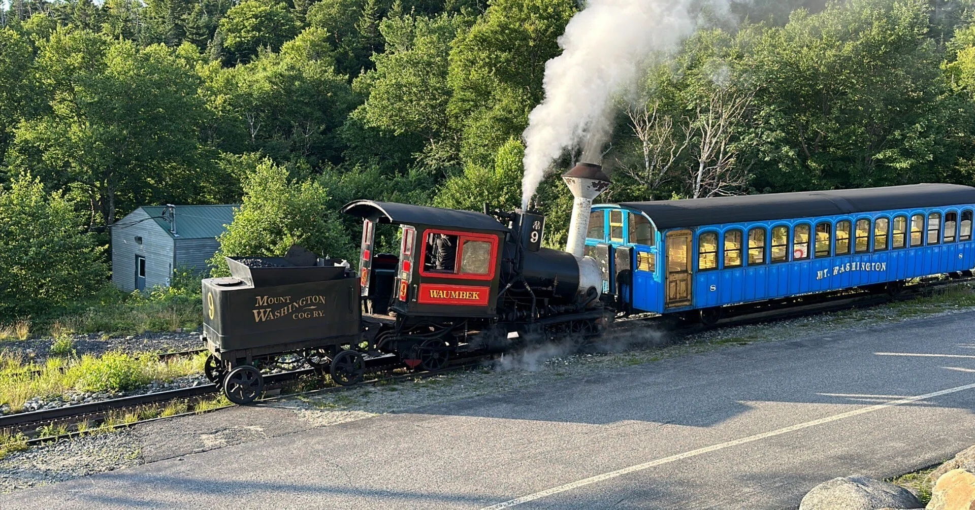 世界初の登山鉄道、ワシントン山コグ・レイルウエイ〜アメリカ