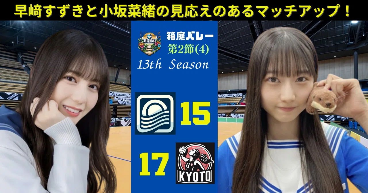 第13期第2節（4）【横浜15-17京都】早﨑すずきと藤吉夏鈴のスパイクで 