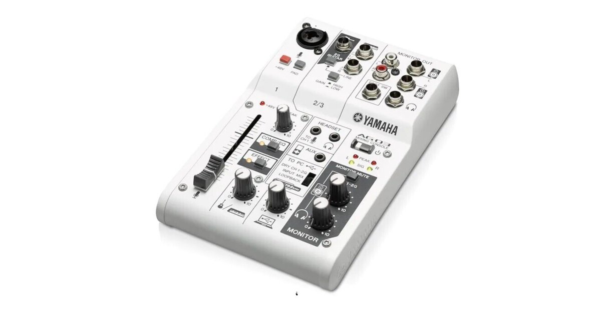 YAMAHA AG03のノイズの意外な原因｜disney_7