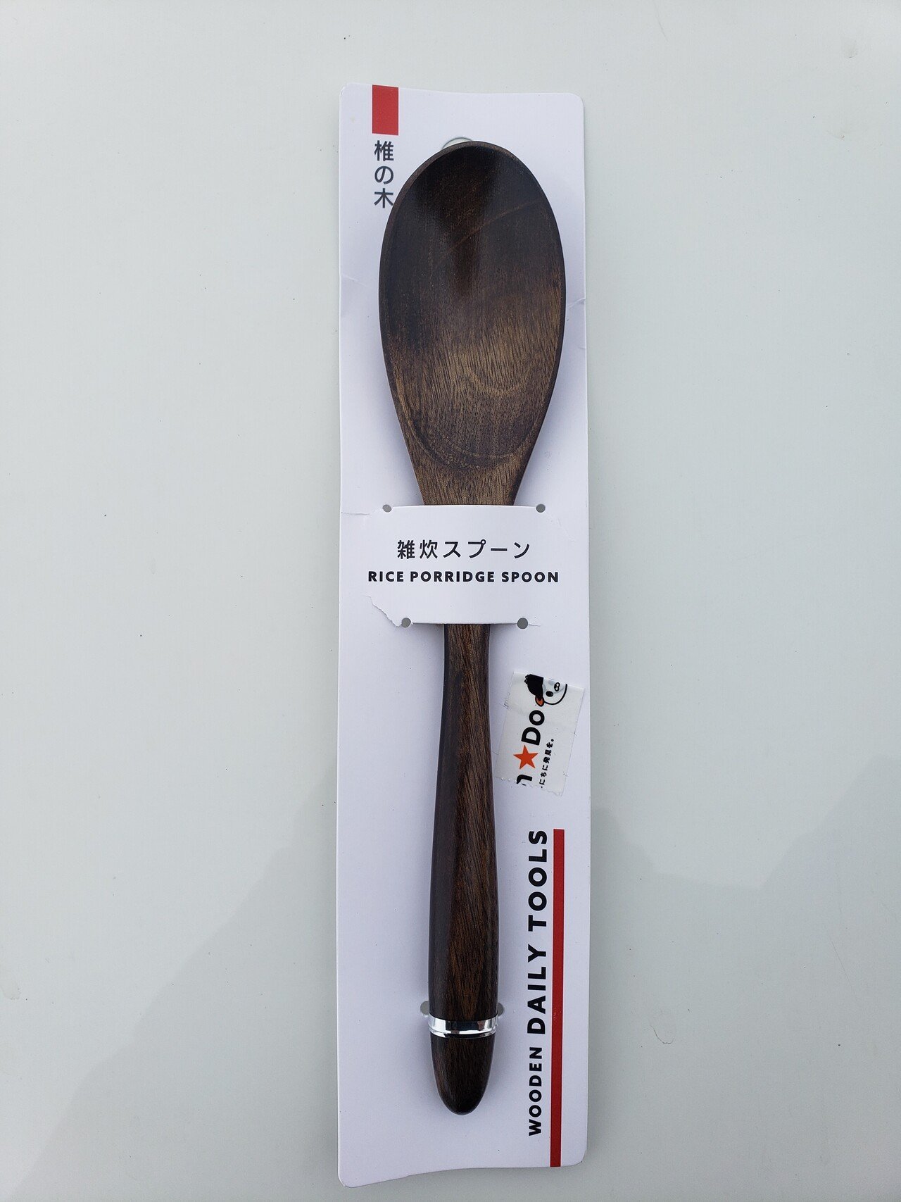 椎の木スプーン。キャンドゥ。キャンプ用のカトラリーを色々と買って