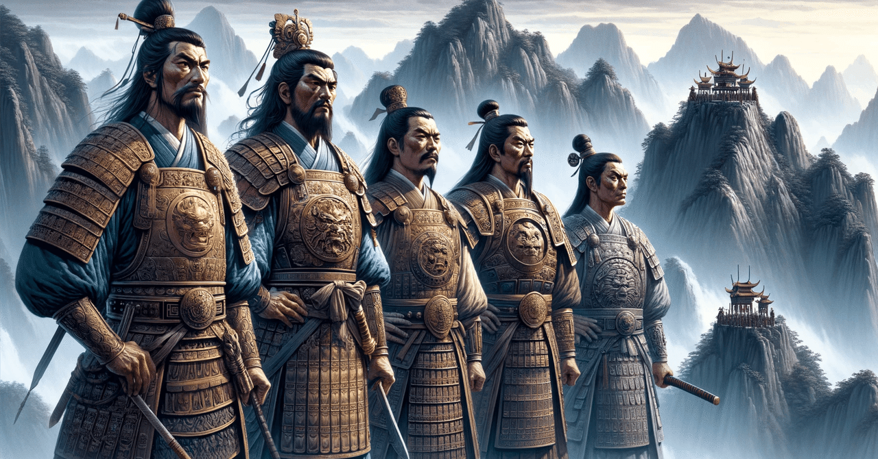 蜀の五虎将軍ー関羽 張飛 趙雲 馬超 黄忠｜さくら