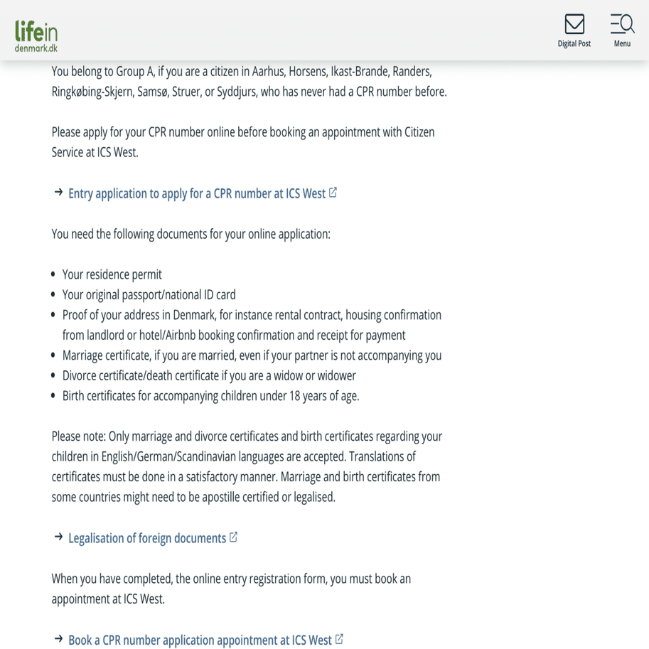 2024年2月時点》デンマーク🇩🇰CPR番号｜izumi