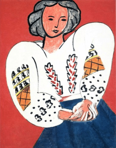 アンリマティス　ルーマニア風のブラウス　複製画　ポラロイドミュージアムレプリカ マティス 「ルーマニア風のブラウス」 [949003]のアート作品