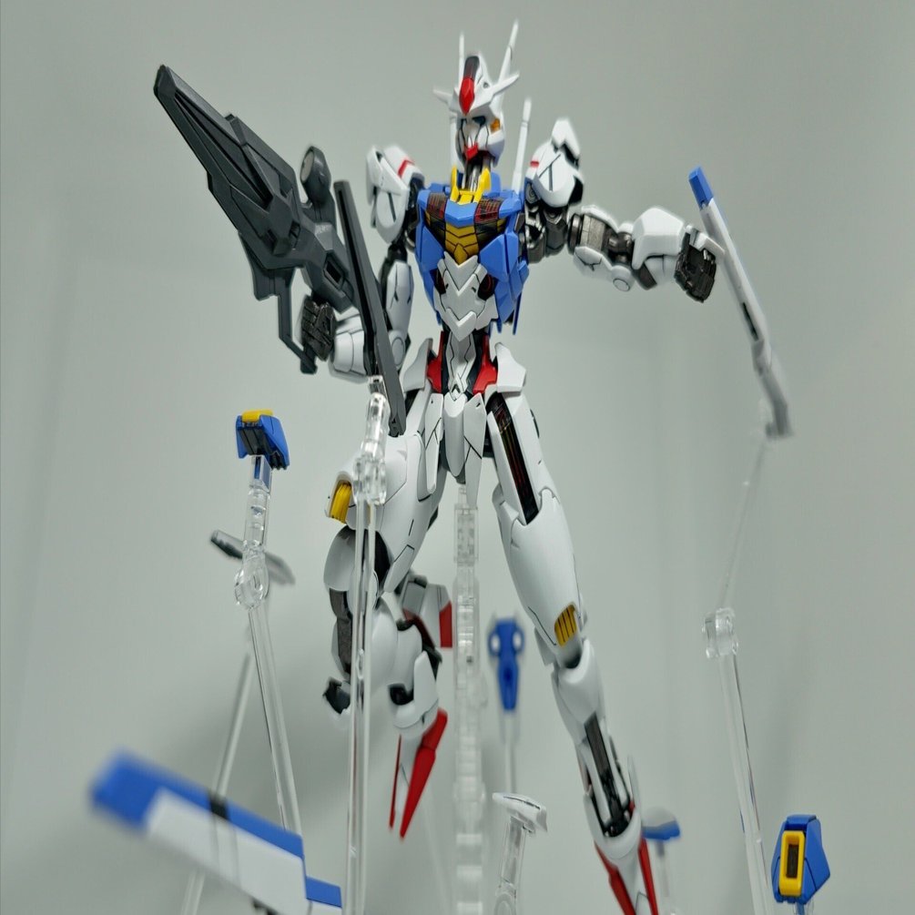 HGガンダムエアリアル　全塗装 初全塗装 HG ガンダムエアリアル ｜うっでぃ