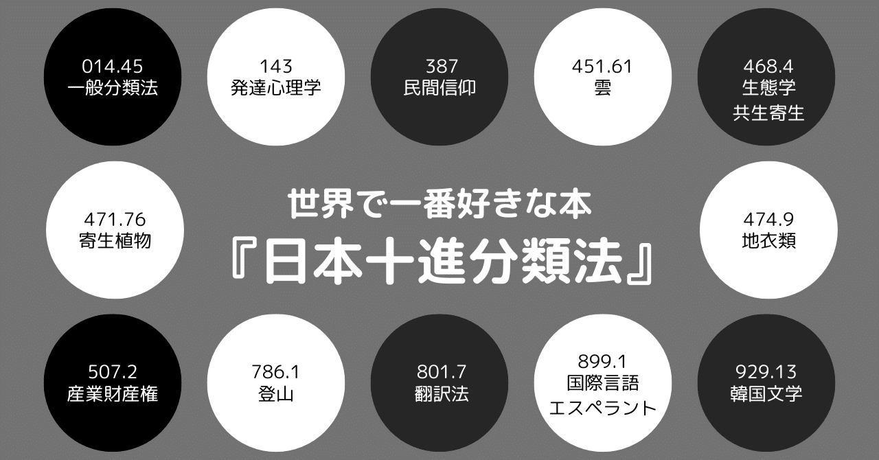 世界で一番好きな本『日本十進分類法』|海星梨 世界で一番好きな本『日本十進分類法』|海星梨